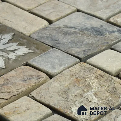 WL 00067 Rusty Maple 300 x 300 mm Natural Stone Wall Cladding |  Stone is a Natural Product, Please Expect Variation in Shades