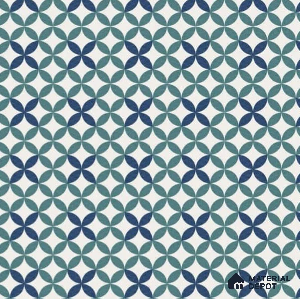Moroccan Floor & Wall Tile TL 03650 S Normi Aqua 1 ft x 1 ft Sugar Matte Finish Vitrified Tile - 9 mm | Suitable For Bathroom, Kitchen, Balcony
