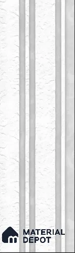 White Stone Louver S5 158 8 ft x 4.9 inch Charcoal Panel - 12 mm | Suitable for Feature Wall, TV Unit & Living Room | Width is Subjected to 5% Variation