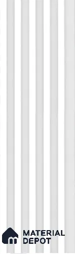 White Plain Colour Louver S5 164 8 ft x 4.9 inch Charcoal Panel - 12 mm | Suitable for Feature Wall, TV Unit & Living Room | Width is Subjected to 5% Variation