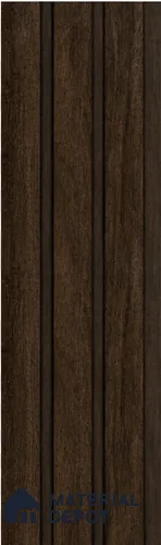Brown Wooden Louver S5 165 8 ft x 4.9 inch Charcoal Panel - 12 mm | Suitable for Feature Wall, TV Unit & Living Room | Width is Subjected to 5% Variation