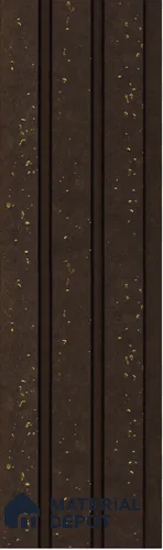 Brown Metallic Louver S5 180 8 ft x 4.9 inch Charcoal Panel - 12 mm | Suitable for Feature Wall, TV Unit & Living Room | Width is Subjected to 5% Variation