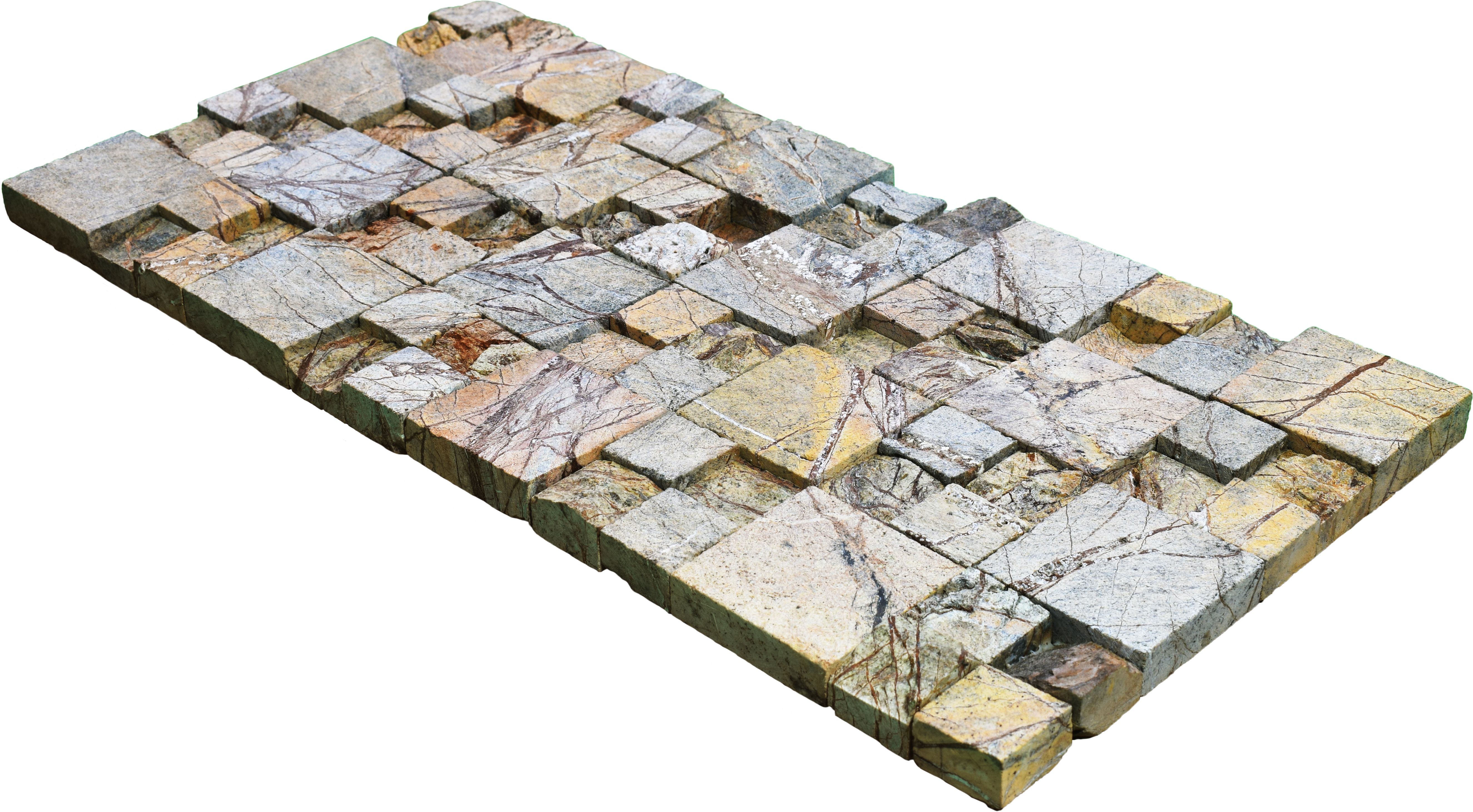 WL 00132 Sabine 300 x 300 mm Natural Stone Wall Cladding | Stone is a Natural Product, Please Expect Variation in Shades