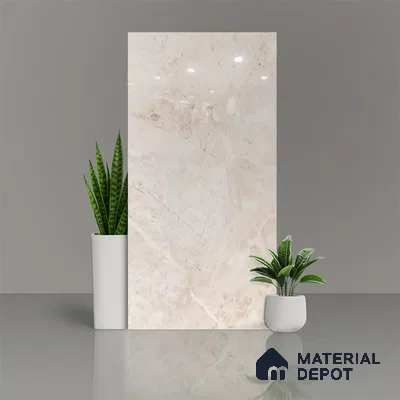 Marble Floor & Wall Tile TL 02174 Sand Beige 1200x600 Glossy Finish Vitrified Tile - 9 mm