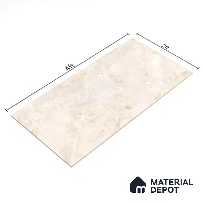 Marble Floor & Wall Tile TL 02174 Sand Beige 1200x600 Glossy Finish Vitrified Tile - 9 mm
