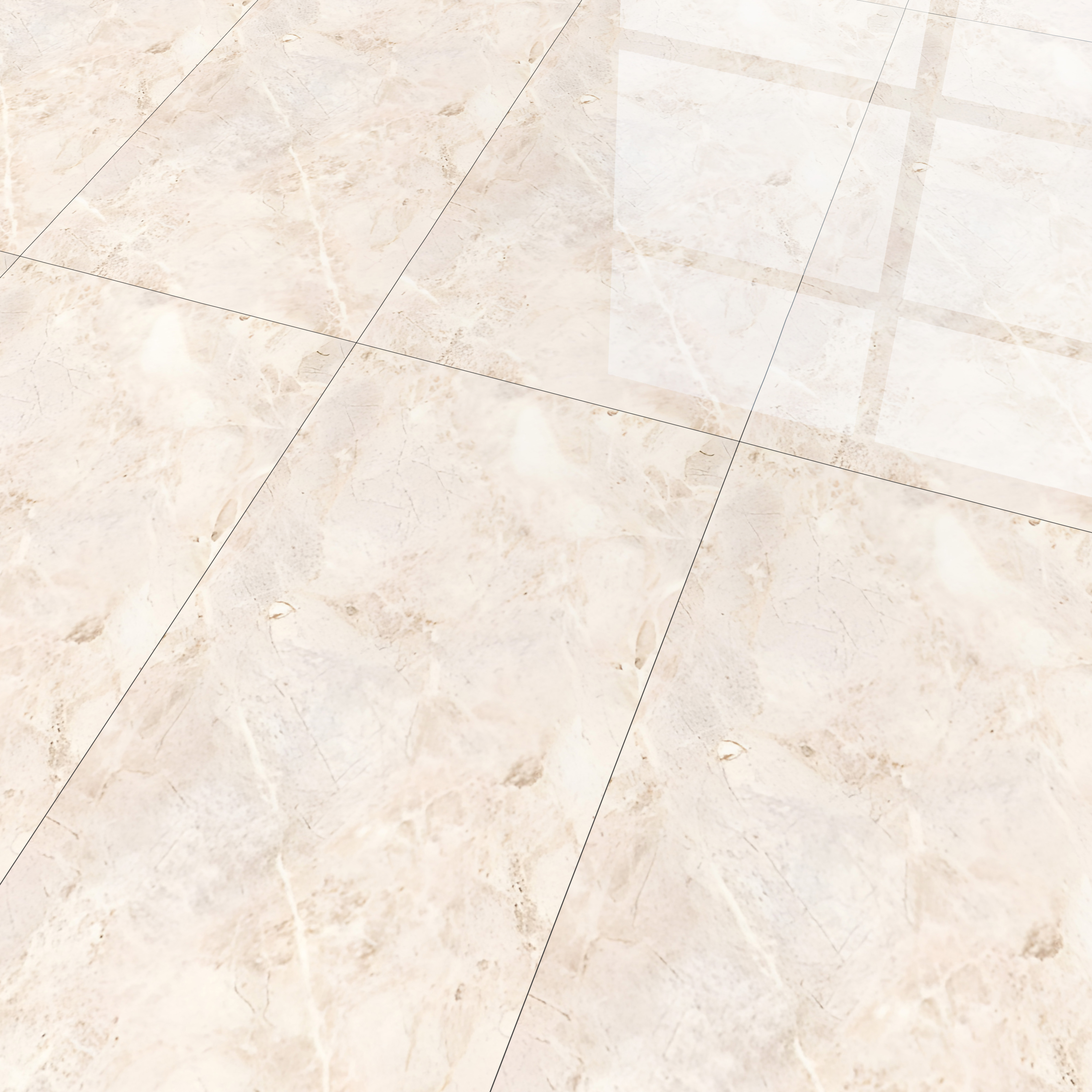 Marble Floor & Wall Tile TL 02174 Sand Beige 1200x600 Glossy Finish Vitrified Tile - 9 mm