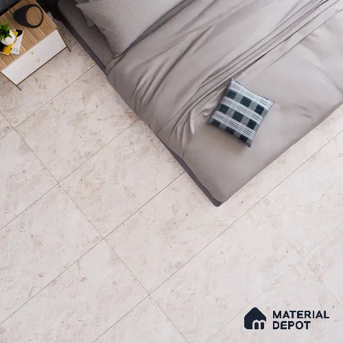Marble Floor & Wall Tile TL 02174 Sand Beige 1200x600 Glossy Finish Vitrified Tile - 9 mm