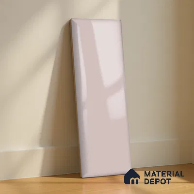 TL 03760 Sandal Beige Plain 300x100 mm Glossy Finish Ceramic Wall  Subway Tile - 8 mm