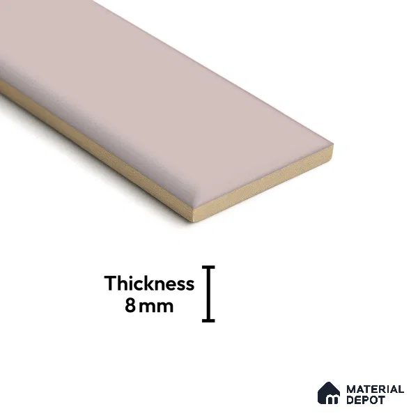 TL 03760 Sandal Beige Plain 300x100 mm Glossy Finish Ceramic Wall  Subway Tile - 8 mm
