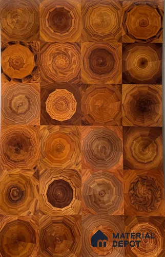 Santos Rosewood Butt Cut 2440x1220 mm Silicon Natural Veneer - 3.7 mm