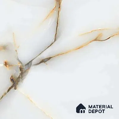 Marble Floor & Wall Tile TL 02217 Sapphire White 4 ft x 2 ft Glossy Finish Vitrified Tile - 9 mm (Random 5)