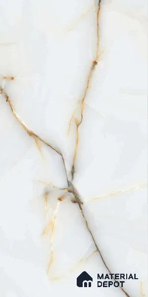 Marble Floor & Wall Tile TL 02217 Sapphire White 4 ft x 2 ft Glossy Finish Vitrified Tile - 9 mm (Random 5)