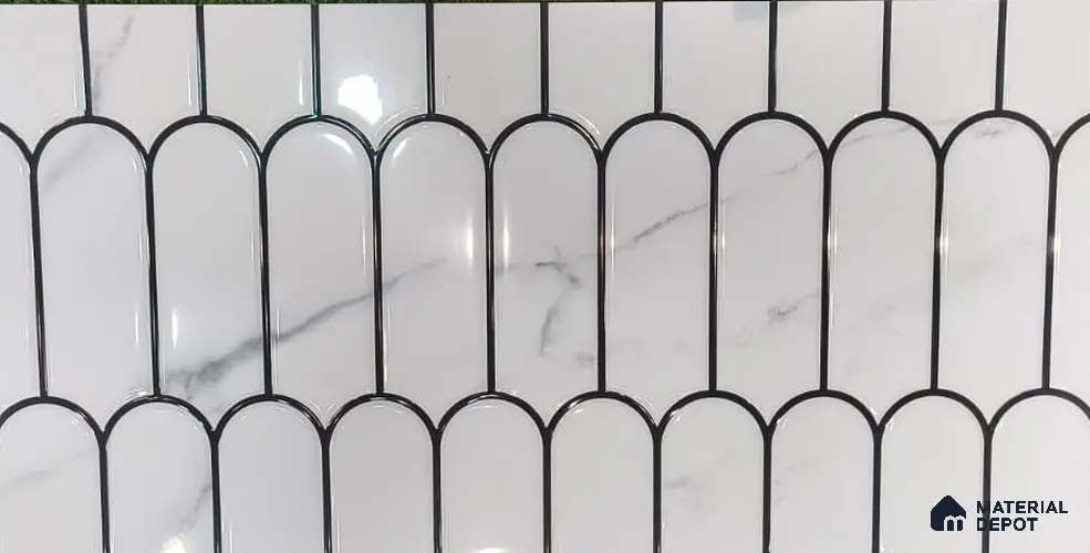 TL 05762 Satvario Chromatic HL 600x300 mm Glossy Finish Ceramic Wall Tile - 7 mm | Please Expect a Slight Variation of Pattern