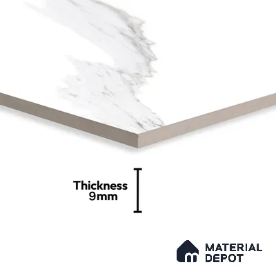 Budget Friendly Marble Floor & Wall Tile Value For Money TL 05608 Lasa Satvario 4 ft x 2 ft - Vitrified Glossy Finish -9 mm | Suitable for Living Room, Bedroom & Bathroom