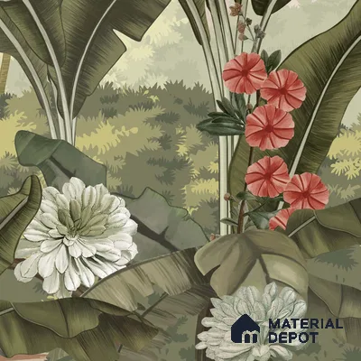 Sayonee, Nature Theme Wallpaper for Walls Sukoon Series Handmade Nature Design (Customised Size Wallpaper)