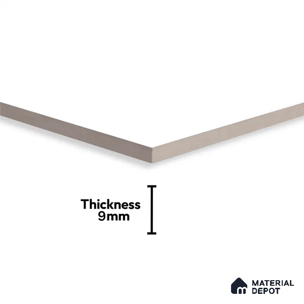 Plain Look Wall Tile TL 04693 B Plain Solara Moonstone White 2 ft x 1 ft Ceramic Glossy Finish - 9 mm | Suitable For Kitchen, Bathroom Walls and Backsplashes (Sample)