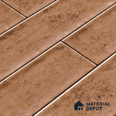 Faux Subway Wall Tile TL 04685 B Brick Solara Dun Brown 2 ft x 1 ft Ceramic Glossy Finish - 9 mm | Suitable For Kitchen, Bathroom Walls and Backsplashes | Please Expect a Slight Variation of Pattern (Sample)