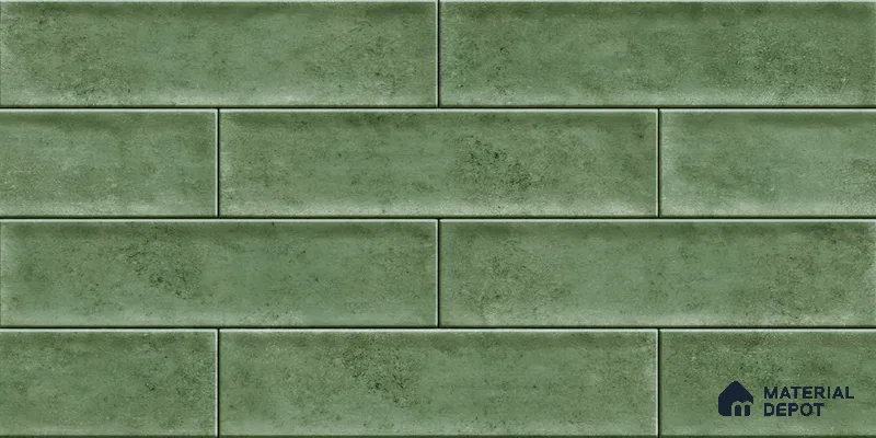 Faux Subway Wall Tile TL 04685 D Brick Solara Dyna Azul 2 ft x 1 ft Ceramic Glossy Finish - 9 mm | Suitable For Kitchen, Bathroom Walls and Backsplashes | Please Expect a Slight Variation of Pattern