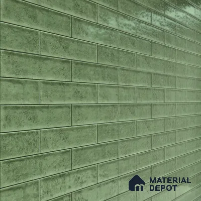 Faux Subway Wall Tile TL 04685 D Brick Solara Dyna Azul 2 ft x 1 ft Ceramic Glossy Finish - 9 mm | Suitable For Kitchen, Bathroom Walls and Backsplashes | Please Expect a Slight Variation of Pattern