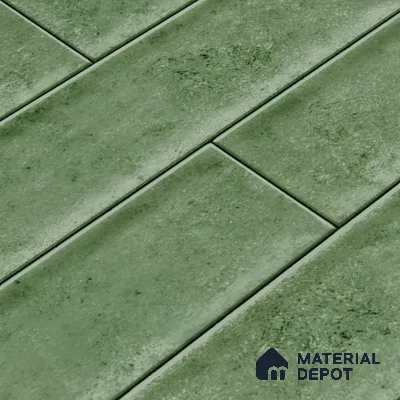 Faux Subway Wall Tile TL 04685 D Brick Solara Dyna Azul 2 ft x 1 ft Ceramic Glossy Finish - 9 mm | Suitable For Kitchen, Bathroom Walls and Backsplashes | Please Expect a Slight Variation of Pattern