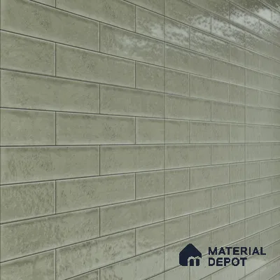 Faux Subway Wall Tile TL 04685 E Brick Solara Emerald Green 2 ft x 1 ft Ceramic Glossy Finish - 9 mm | Suitable For Kitchen, Bathroom Walls and Backsplashes | Please Expect a Slight Variation of Pattern