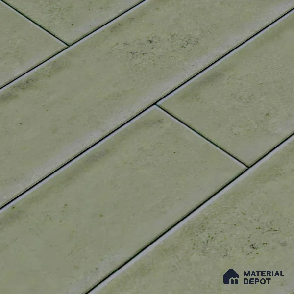 Faux Subway Wall Tile TL 04685 E Brick Solara Emerald Green 2 ft x 1 ft Ceramic Glossy Finish - 9 mm | Suitable For Kitchen, Bathroom Walls and Backsplashes | Please Expect a Slight Variation of Pattern