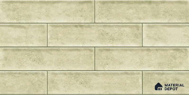 Faux Subway Wall Tile TL 04685 F Brick Solara Latte Beige 2 ft x 1 ft Ceramic Glossy Finish - 9 mm | Suitable For Kitchen, Bathroom Walls and Backsplashes | Please Expect a Slight Variation of Pattern