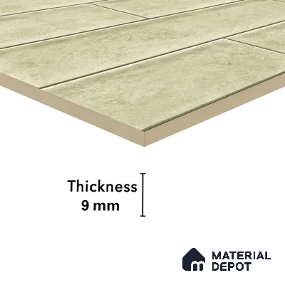 Faux Subway Wall Tile TL 04685 F Brick Solara Latte Beige 2 ft x 1 ft Ceramic Glossy Finish - 9 mm | Suitable For Kitchen, Bathroom Walls and Backsplashes | Please Expect a Slight Variation of Pattern