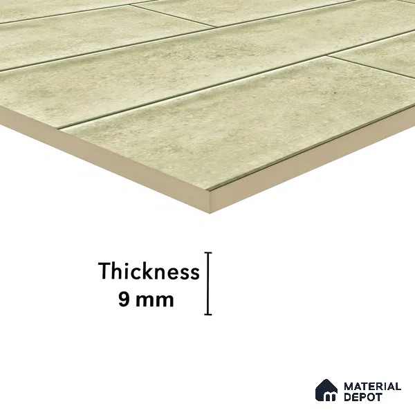 Faux Subway Wall Tile TL 04685 F Brick Solara Latte Beige 2 ft x 1 ft Ceramic Glossy Finish - 9 mm | Suitable For Kitchen, Bathroom Walls and Backsplashes | Please Expect a Slight Variation of Pattern