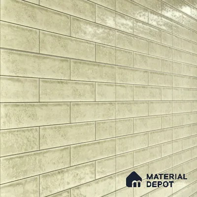 Faux Subway Wall Tile TL 04685 F Brick Solara Latte Beige 2 ft x 1 ft Ceramic Glossy Finish - 9 mm | Suitable For Kitchen, Bathroom Walls and Backsplashes | Please Expect a Slight Variation of Pattern