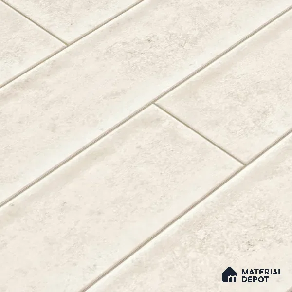 Faux Subway Wall Tile TL 04685 Brick Solara Winter White 2 ft x 1 ft Ceramic Glossy Finish - 9 mm | Suitable For Kitchen, Bathroom Walls and Backsplashes | Please Expect a Slight Variation of Pattern (Sample)