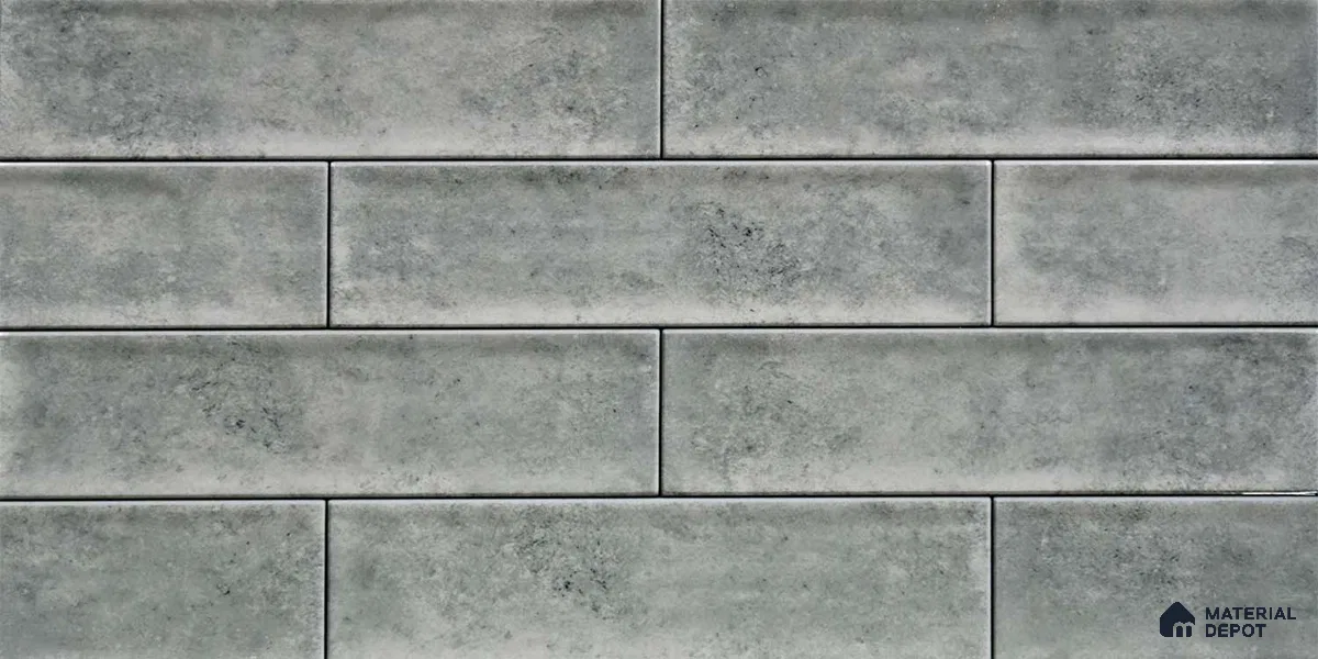 Faux Subway Wall Tile TL 04685 Q Brick Solara Opal Sheen 2 ft x 1 ft Ceramic Glossy Finish - 9 mm | Suitable For Kitchen, Bathroom Walls and Backsplashes | Please Expect a Slight Variation of Pattern (Sample)
