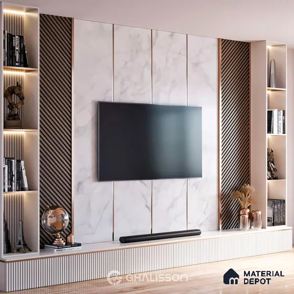 Self Adhesive Peel & Stick Strip Rose Gold Glossy Finish Edgeline PM 00291 K | 5 mtr x 10 x 0.3 mm | Adhesive Type Installation | Suitable for Floor & Walls