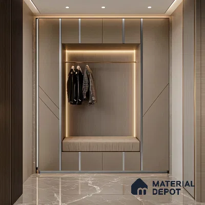 Self Adhesive Peel & Stick Strip Chrome Plated Glossy Finish Edgeline PM 00291 V | 5 mtr x 20 x 0.3 mm | Adhesive Type Installation | Suitable for Floor & Walls