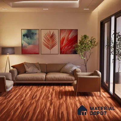 TL 07526 Sello Wood Brown 1200x600 mm Matte Finish Floor & Wall Tile - 9 mm