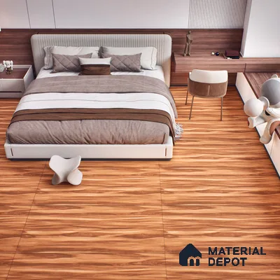 TL 07526 Sello Wood Brown 1200x600 mm Matte Finish Floor & Wall Tile - 9 mm