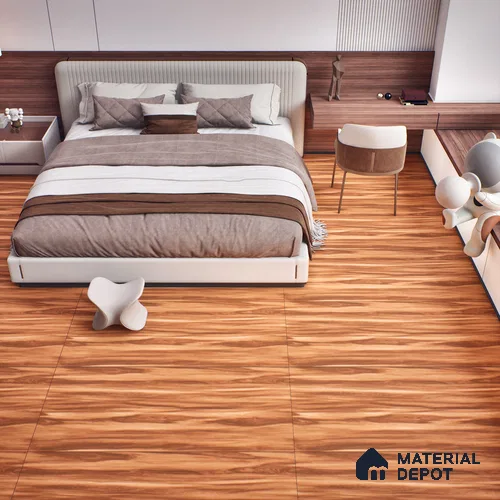 TL 07526 Sello Wood Brown 1200x600 mm Matte Finish Floor & Wall Tile - 9 mm