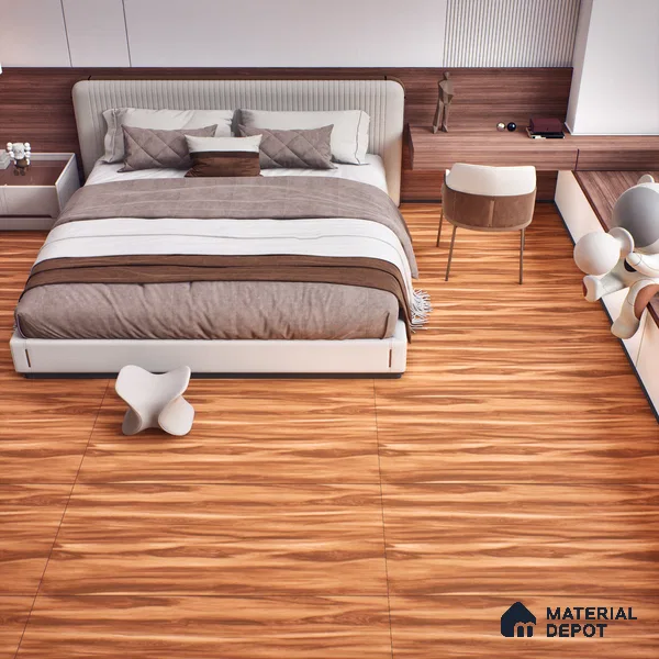 TL 07526 Sello Wood Brown 1200x600 mm Matte Finish Floor & Wall Tile - 9 mm