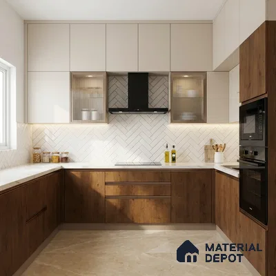 Wooden Look SF 516 Nero Rialto Perla 8 ft x 4 ft Suede Finish Laminate - 1 mm | Suitable for TV Unit, Wardrobe, Kitchen Cabinets
