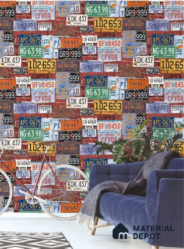 SF12-1 | 10 Meter x 21 Inches Patterned Look Wallpaper - 57.41 Sq. Ft. | Minimum 15% wastage during installation