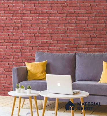 SF13-1 | 10 Meter x 21 Inches Brick Look Wallpaper - 57.41 Sq. Ft. | Minimum 15% wastage during installation