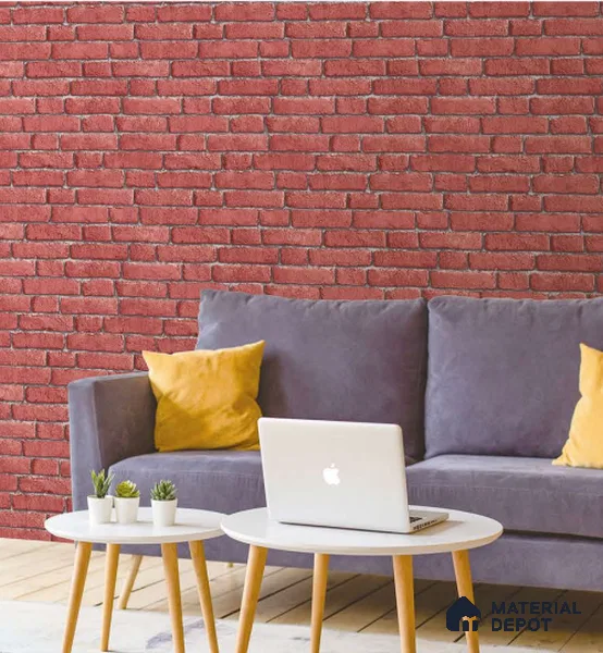 SF13-1 | 10 Meter x 21 Inches Brick Look Wallpaper - 57.41 Sq. Ft. | Minimum 15% wastage during installation