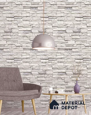 SF16-3 | 10 Meter x 21 Inches Stone Look Wallpaper - 57.41 Sq. Ft. | Minimum 15% wastage during installation