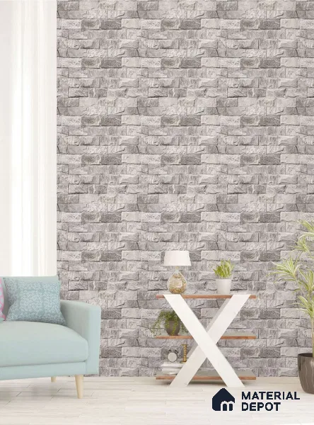 SF18-4 | 10 Meter x 21 Inches Stone Look Wallpaper - 57.41 Sq. Ft. | Minimum 15% wastage during installation