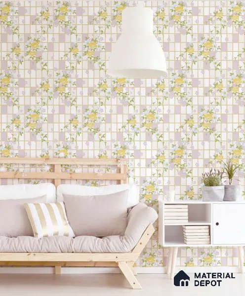 SF22-1 | 10 Meter x 21 Inches Florals Look Wallpaper - 57.41 Sq. Ft. | Minimum 15% wastage during installation