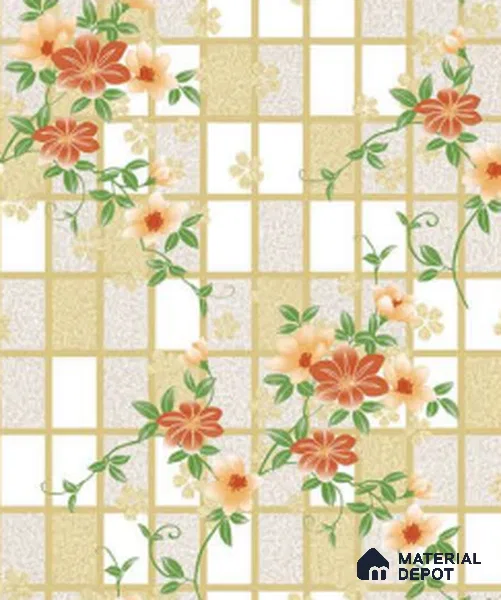 SF22-3 | 10 Meter x 21 Inches Florals Look Wallpaper - 57.41 Sq. Ft. | Minimum 15% wastage during installation