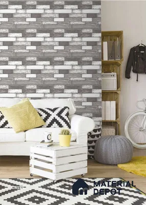 SF8-4 | 10 Meter x 21 Inches Brick Look Wallpaper - 57.41 Sq. Ft. | Minimum 15% wastage during installation