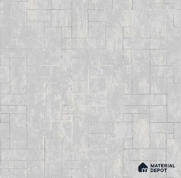 SG-2209 | Grey Patchwork Tile Non Woven Geometric Wallpaper - 10 Meter x 21 Inches, 57.41 Sq. Ft. (Min. 15% Wastage)