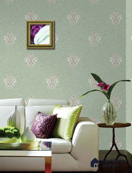 SG-2212 | 10 Meter x 21 Inches Damask Look Wallpaper - 57.41 Sq. Ft. | Minimum 15% wastage during installation