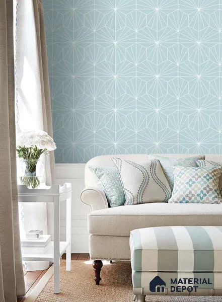 SG-2258 | 10 Meter x 21 Inches Geometric Look Wallpaper - 57.41 Sq. Ft. | Minimum 15% wastage during installation